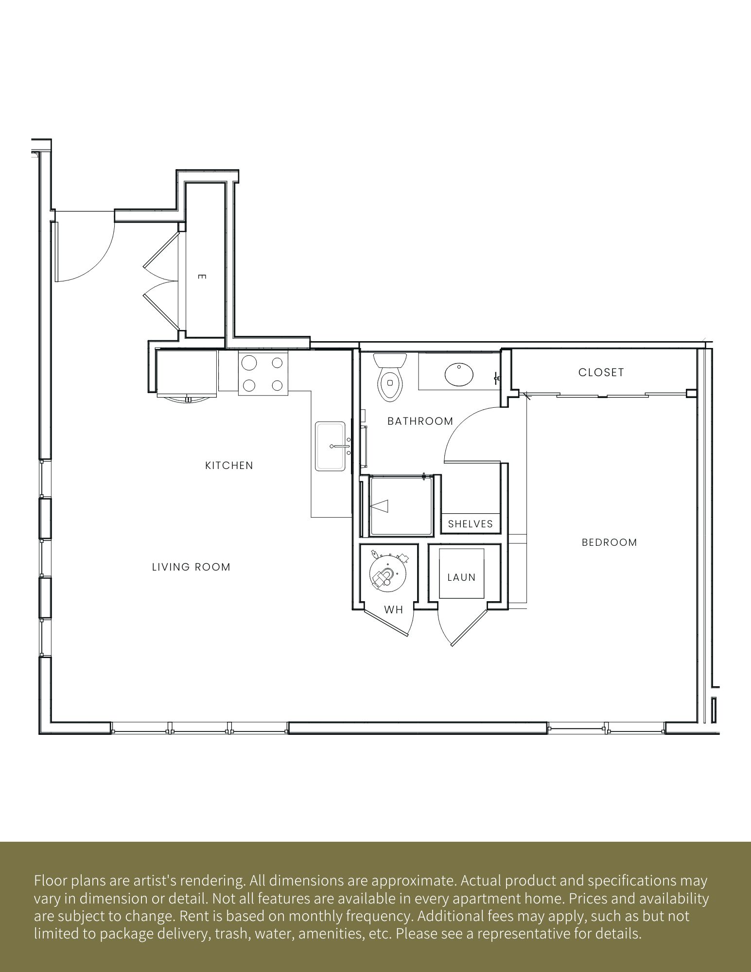 Floor plan layout diagram for S2.1